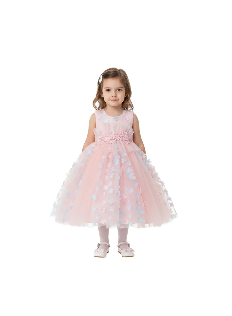 D'Daniela Floral Tulle Dress